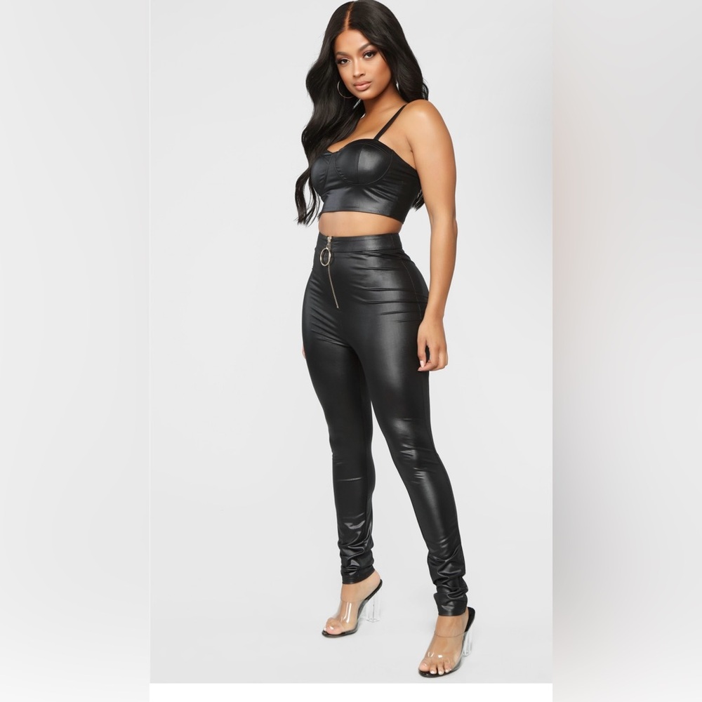 Sleek Black High-Waisted Pants
